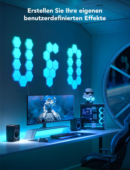 Govee LED Hexagon Panels Smart Gaming Wandleuchte - 10er Set