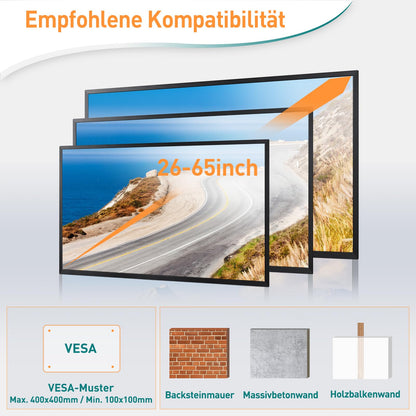 ELIVED EV3018 TV Wandhalterung Eck Lang Arm Ausziehbar