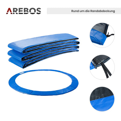 Arebos Randabdeckung und Sicherheitsnetz für Trampolin 305 cm
