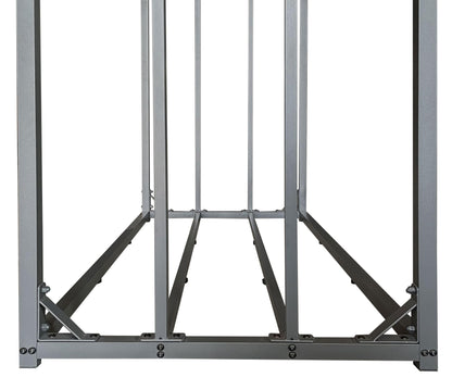 QUICK STAR Metall Kaminholzregal Aussen - Anthrazit XXL