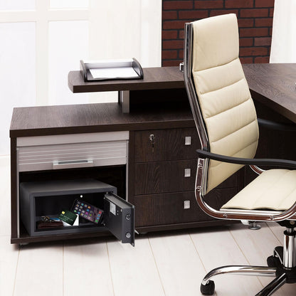 hjh OFFICE COMPACT I Möbeltresor 25,5L Elektronik Schloss Schwarz