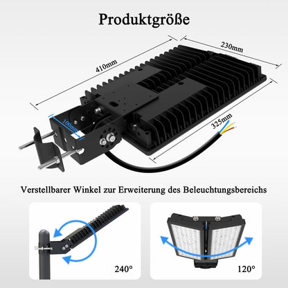 HOPEDAMAI LED Strassenleuchte 200W - Mastmontage