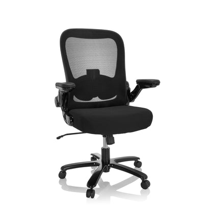 hjh OFFICE Instructor SW I XXL Schwerlast Drehstuhl - Schwarz: Schwarzer Drehstuhl für Schwerlast, ausgelegt für intensive Büronutzung und hohe Belastbarkeit.