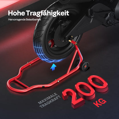 SPECSTAR Motorrad Hinterradständer 200 kg, U- und L-Typ, Rot