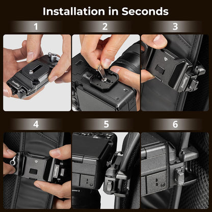 SMALLRIG Kameraclip Rucksackgurt Schnellwechsel Arca-Swiss 5053