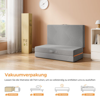 Vesgantti Klappmatratze Gästematratze – Gel Schaumstoff 140x195cm