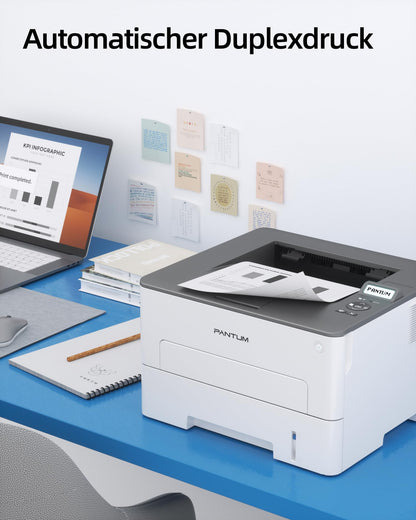 PANTUM P3018DW Laserdrucker – Schwarz Weiss, Duplex, WLAN