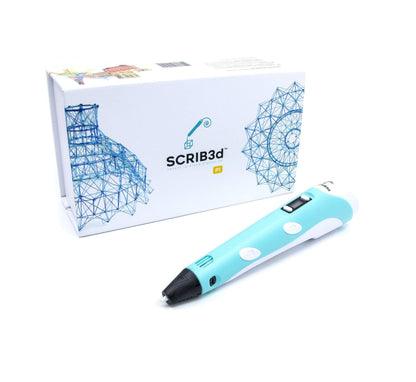SCRIB3D P1 3D-Druckstift mit Display, PLA-Filament und Schablonenbuch