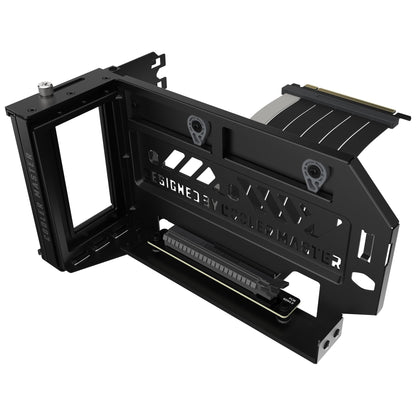 Cooler Master Vertikale GPU Halterung V3 - Schwarz. Schwarze, vertikale PCIe-Halterung. Ermöglicht die vertikale Installation einer Grafikkarte im PC-Gehäuse.
