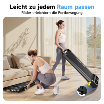 YPOO Laufband für Zuhause – Klappbar, Steigung & Unter Schreibtisch
