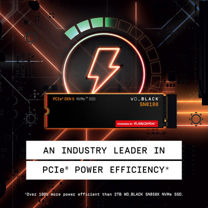 WD_Black SN8100 2 TB NVMe PCIe 5.0 M.2 SSD Festplatte