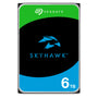 Seagate SkyHawk 6TB Interne Festplatte HDD - ST6000VXZ09. Rechteckig, silbergrau. Datenspeicher für Überwachungssysteme.