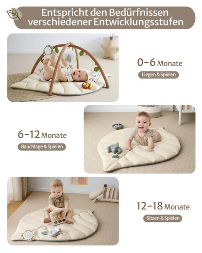 Blissful Diary Spielbogen Baby mit Spieldecke und 6 Spielzeugen