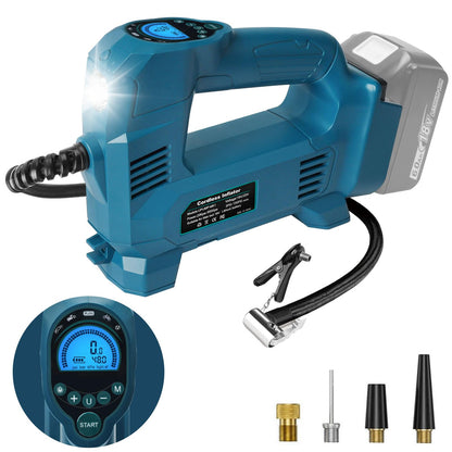 QUPERR Akku Kompressor UPUMP-MK1, tragbare Luftpumpe für Makita 18V