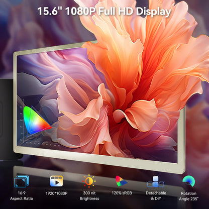 domyfan 15.6" Triple Laptop Bildschirm Extender - FHD