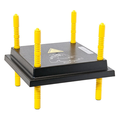 VOSS.farming Küken-Wärmeplatte Comfort 25 x 25 cm, 15 Watt, höhenverstellbare Heizplatte zur Kükenaufzucht