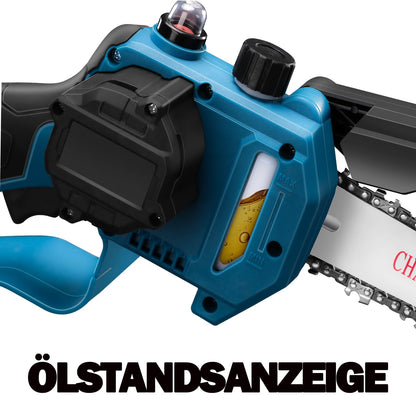 KIESBOHR Bürstenlose Kettensäge 6 Zoll Ölstandsanzeige für Makita 18V