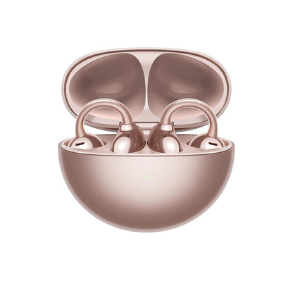 HUAWEI FreeClip kabellose Open-Ear-Kopfhörer, Rosa Gold, Clip-Design mit Kugelform