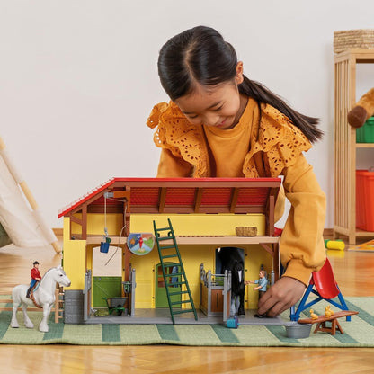 SCHLEICH Farm World Pferdestall 42485 – Spielset Bauernhof