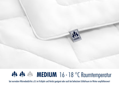 Irisette Merino Ganzjahresdecke Bettdecke - 135x200 weiss