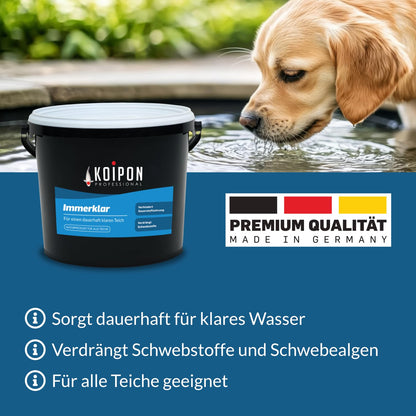 KOIPON Immerklar Teichwasseraufbereiter gegen Algen - 25 kg