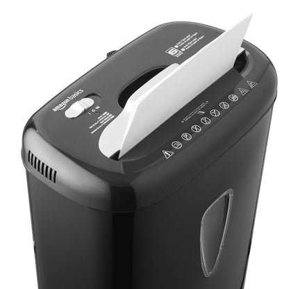 Amazon Basics Aktenvernichter, Mikroschnitt, Sicherheitsstufe 4