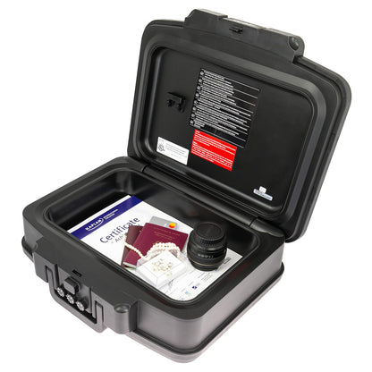 HMF 250437 Dokumentenbox Zahlenschloss feuerfest wasserdicht