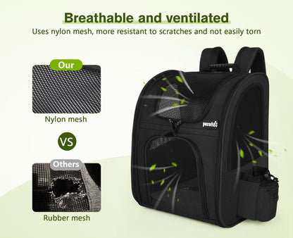 Pecute Haustierrucksack mit Netzfenster, faltbar, wasserdicht, XL