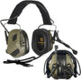 Earmor M32 Plus Elektronischer Gehörschutz mit Mikrofon, Grün – helmkompatibles Headset