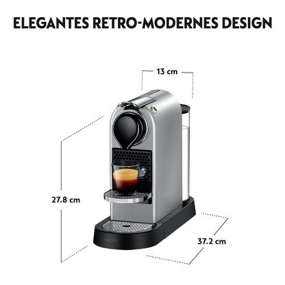 NESPRESSO Krups CitiZ Espressomaschine - Silber XN741B