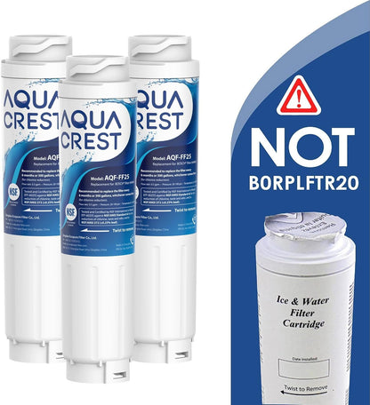 AQUA CREST 644845 Wasserfilter Kühlschrank 3er-Set für Bosch Siemens