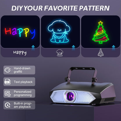 Glowingstage Discolicht Partylicht 3D Animationslicht – Bluetooth App