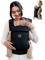 Grownsy Babytrage Ein-Klick-Schnalle, Kopfstütze, 3-20 kg, Schwarz – gepolsterte Gurte und hüftfreundlicher M-Sitz