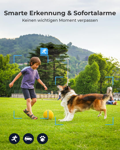 Reolink Argus 3 Ultra 4K Überwachungskamera Aussen mit Akku, Schwarz