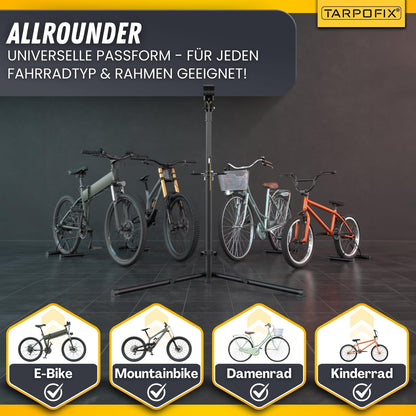 Tarpofix Schwerlast Fahrrad Montageständer bis 50kg E-Bike