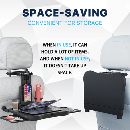 Autofix Auto Rücksitz Tisch Klappbar - Getränke- & Handyhalter
