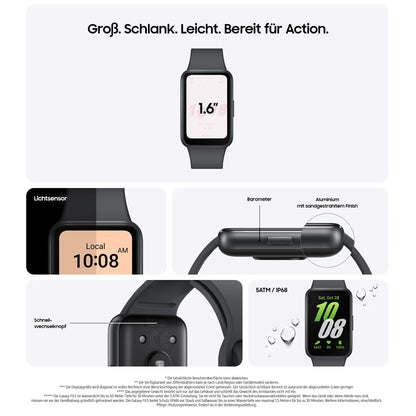 Samsung Galaxy Fit3 Fitness Tracker mit AMOLED-Display, Grau