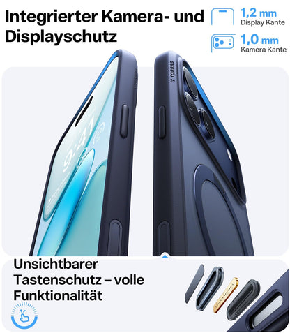 TORRAS Ostand Q3 Spin Hülle für iPhone 17 Pro mit MagSafe, Blau