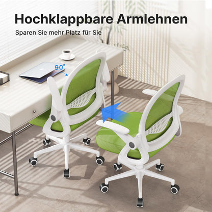 naspaluro Ergonomischer Büro- & Schreibtischstuhl Netzlehne - Grün