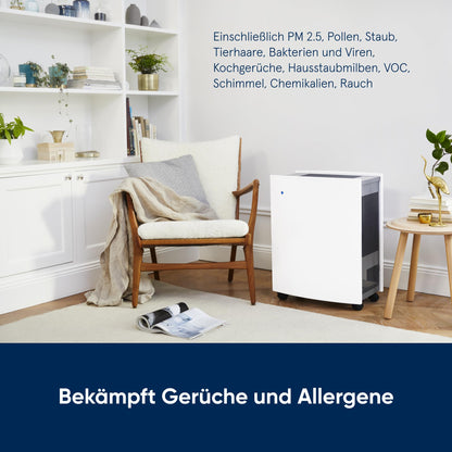 BLUEAIR Classic 205 Luftreiniger 52m² HEPA-Silent - Weiss