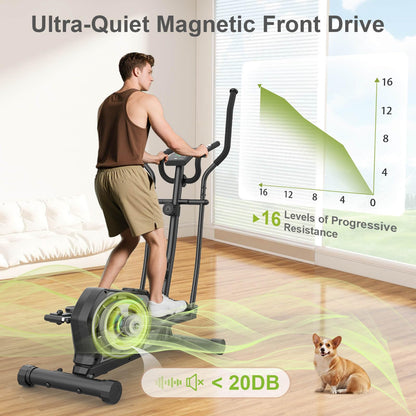 SportFit Crosstrainer Ellipsentrainer - ultraleise Bluetooth 16 Stufen