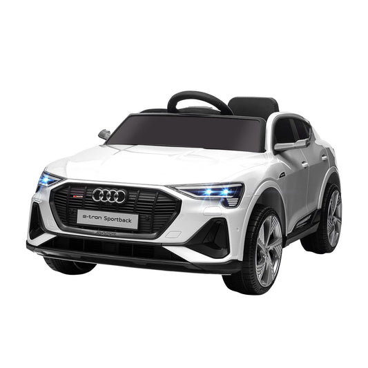 HOMCOM Audi E-tron 12V Kinder Elektroauto – Weiss