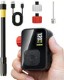 Gputek BL06 Mini Fahrradpumpe elektrisch, 120 PSI mit Druckmesser, kompakte Akku-Pumpe für Veloreifen