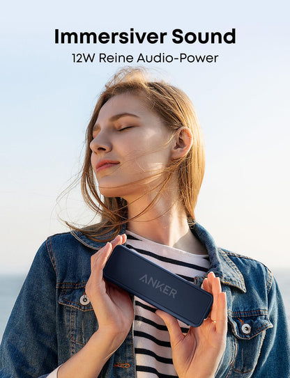 Anker soundcore 2 Bluetooth Lautsprecher, 24h Akku, IPX7