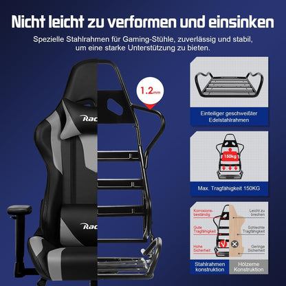 Homimaster Gaming & Bürostuhl Ergonomisch - Verstellbar