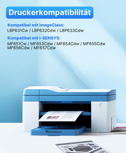 SODFACE 067 067H Toner Set kompatibel für Canon – 4er-Pack