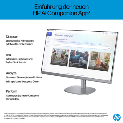 HP OmniStudio X 27-cs0273ng All-in-One KI PC - Silber