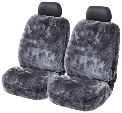 Torrex Lammfell-Sitzbezug Vollbezug Universal - Anthrazit 2Stk
