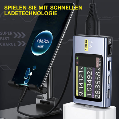 ARCELI FNB58 USB-Tester – Voltmeter Amperemeter Schnellladung Bluetooth