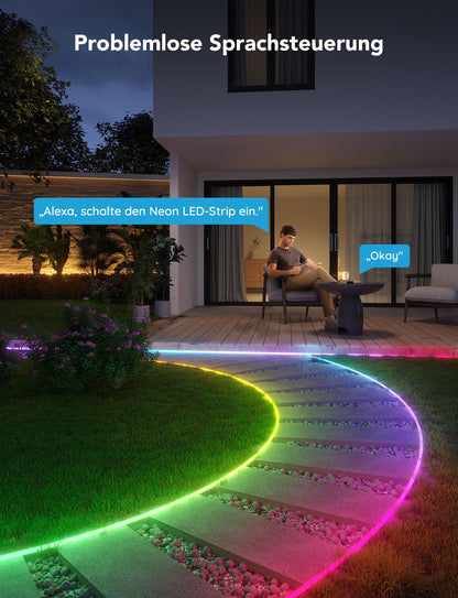 Govee Outdoor Neon LED Streifen Gartenbeleuchtung – 10m RGBIC IP67